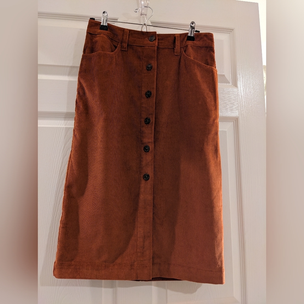 Corduroy Skirt *Rust